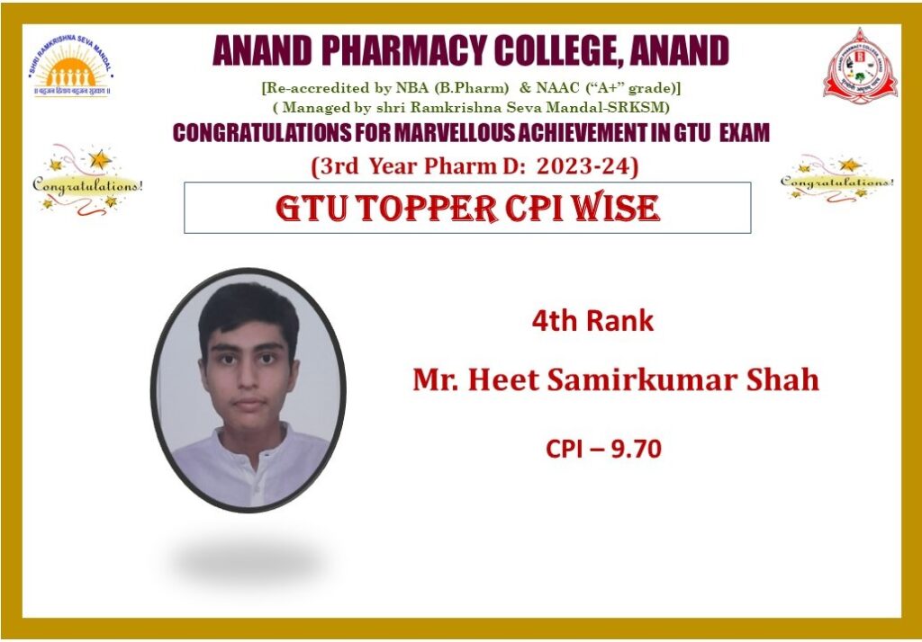 GTU Topper CPI Wise